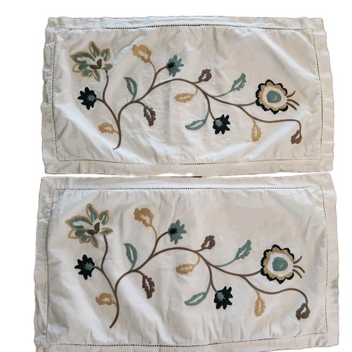 Embroidered king shams - 2/,